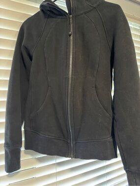 lululemon athletica Black Full-Zip Scuba Hoodie